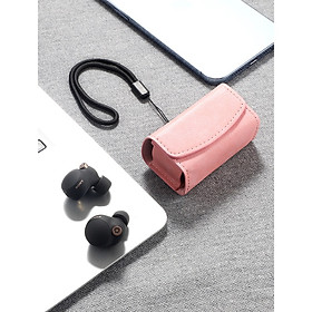Mua Bao Da Kai Bảo Vệ Dành Cho Tai Nghe Sony-WF 1000XM4 Nhiều Màu Có Dây Treo- Hàng Chính Hãng
