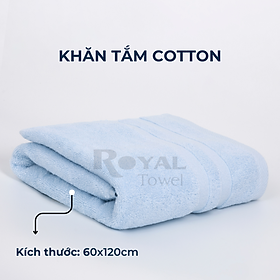 Bộ 2 khăn tắm cotton cao cấp dành cho gia đình, siêu thấm hút, mềm mại, kháng khuẩn