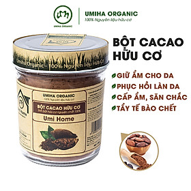 Bột Cacao Nguyên Chất UMIHOME (135g) - Bột đắp mặt dưỡng trắng da loại bỏ thâm nám hiệu quả tại nhà