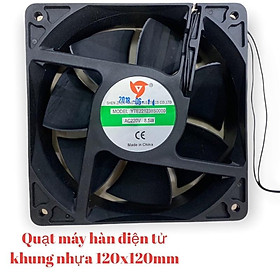 Mua  Freeship Quạt máy hàn điện tử khung nhựa AC220 8.5W YINGTIAN ĐK 120x120mm