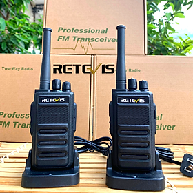 Mua 2 máy bộ đàm Retevis H888 nhỏ gon  âm thanh trong  phục vụ tốt cho Nhà hàng và Quán ăn- Tặng kèm tai nghe- Hàng nhập khẩu
