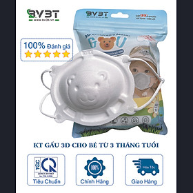 Khẩu Trang 3D Em Bé Gấu Trúc BV3T - Sản phẩm giành cho bé từ 03 tháng tuổi trở lên