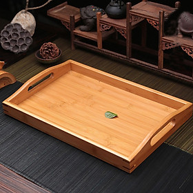 Mua Khay Đựng Thức Ăn Gỗ Tre  Khay Đựng Trà Đạo Hình Chữ Nhật - An toàn  cao cấp  chắc chắn - SNF Bamboo and Craft