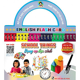 Sách - Bộ Thẻ Học Tiếng Anh - Phát Triển Trí Tuệ Cho Trẻ - Dụng Cụ Học Sinh - Hồng Ân