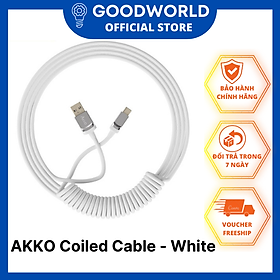 Dây Cáp Xoắn cho Bàn Phím Cơ AKKO Coiled Cable - Hàng Chính Hãng