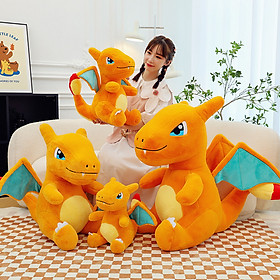 Gấu bông pokemon rồng lửa Mega Charizard mẫu mới mềm mịn siêu hot (20cm--->70cm) hàng xịn cao cấp, an toàn cho người sử dụng