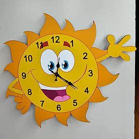 Mua Đồng hồ treo tường mặt trời ngộ nghĩnh cho trẻ em