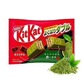 Bánh Kitkat NESTLE mini mix vị socola và matcha