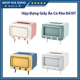 Mua Hộp Đựng Giấy Ăn Vintage Hộp Giấy Ăn Có Khe Để Điện Thoại Hộp Giấy Ăn Hình Tivi