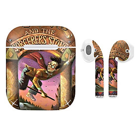 Mua Miếng dán skin chống bẩn cho tai nghe AirPods in hình Harry Potter - hrp008 (bản không dây 1 và 2
