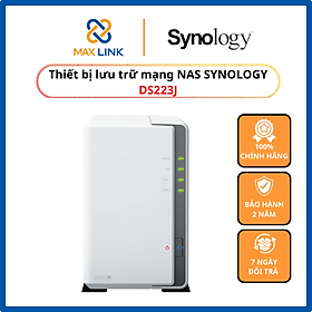 Thiết bị lưu trữ NAS Synology DS223J (Trắng) - Hàng Chính Hãng