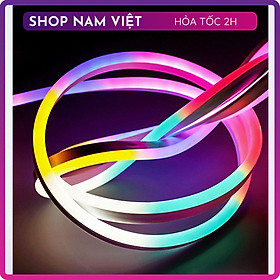 Mua Dây Led Neon RGB Đuổi 5V Điều Khiển Remote và App Điện Thoại