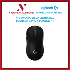 Chuột game không dây Logitech G Pro X Superlight - Siêu nhẹ, cảm biến Hero 25k, 25.6k DPI, Lightspeed, 5 nút lập trình, pin lâu, PC - Hàng chính hãng