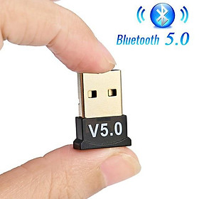 Mua Thiết bị USB Bluetooth 5.0 Dongle CSR  thu phát bluetooth tốc độ cao cho PC và Laptop