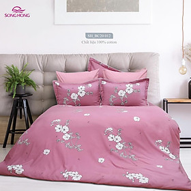 Bộ chăn ga gối Sông Hồng chất cotton 200x220