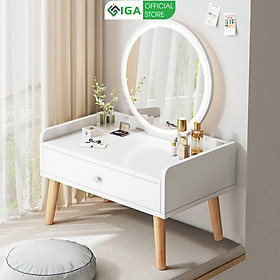 Mua Bàn Trang Điểm Ngồi Bệt Gương Viền Led Cảm Ứng 1 Chạm Sang Trọng - GP202B