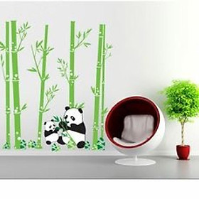 Decal gấu trúc ngủ trưa