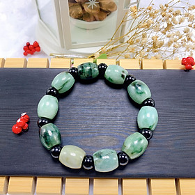 Vòng Tay Phong Thủy Nam Lu Thống Ngọc Cẩm Thạch - Size đá 13 ly - Kim Tiền Jewelry