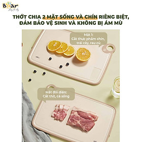 Mua Thớt Nhựa Kháng Khuẩn Cao Cấp BEAR CX-E0023 Size M  Chống Đọng Nước  Chống Trượt  Chống Mốc  Tiêu Chuẩn Chất Lượng Toàn Cầu - Hàng Chính Hãng