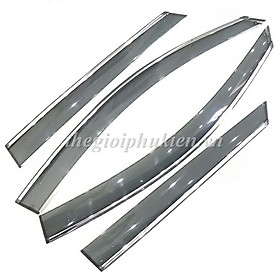 Bộ vè che mưa Peugeot 3008 chỉ mạ Crom cao cấp