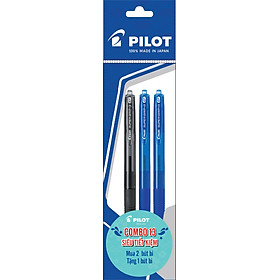 Combo Pilot 13 : 2 Bút Bi Super Grip.G Mực Xanh + 1 Bút Bi Super Grip.G Mực Đen