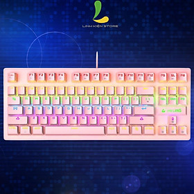 Mua Bàn phím cơ máy tính ZIYOULANG K2 - Bàn phím gaming công thái học cơ blue switch 87 phím Led RGB chế độ đổi màu đẹp - Hàng nhập khẩu