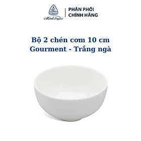 Mua Bộ 2 chén cơm 10 cm - Gourmet - Trắng Ngà - Gốm sứ cao cấp Minh Long 1
