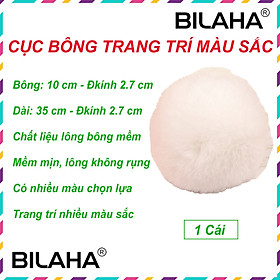 Cục bông trang trí nhiều màu sắc (tùy chọn màu) (Hàng Chính Hãng)