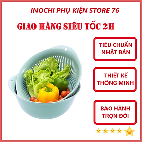 {Nhiều Cỡ } Bộ Thau Rổ Nhựa Cao Cấp Yoko Inochi Nhật Bản - Kháng khuẩn khử mùi đảm bảo an toàn vệ sinh thực phẩm - Chính Hãng ( Tặng kèm khăn lau pakasa) - 30cm