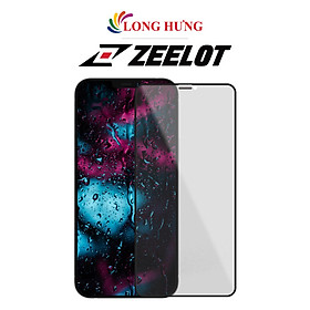 Dán màn hình cường lực Full viền chống nhìn trộm Zeelot dành cho iPhone 15 Pro Max/15 Pro/15 Plus/15/14/13/12/11 - Hàng chính hãng