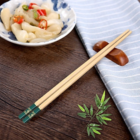 Mua ( Hàng Cao Cấp ) Sét 10 đôi đũa gỗ tre hoa xanh chữ phúc lộc Hàng Xuất Khẩu