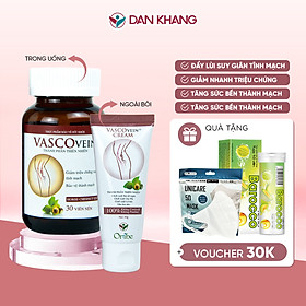 Bộ Sản Phẩm Hỗ Trợ Bệnh Suy Giãn Tĩnh Mạch Vascovein (Viên uống & Kem thoa)
