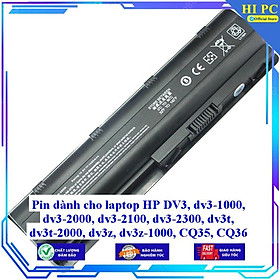 Pin dành cho laptop HP DV3 dv3-1000 dv3-2000 dv3-2100 dv3-2300 dv3t dv3t-2000 dv3z dv3z-1000 CQ35 CQ36 - Hàng Nhập Khẩu 