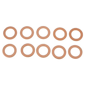 2-3pack 10Pcs Metal Oil Drain Plug Crush Washers Gaskets for Ford Bronze