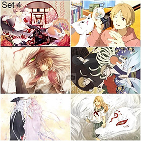Bộ 6 Áp phích - Poster Anime Natsume's Book of Friends - Natsume Yuujinchou - Hữu nhân sổ (bóc dán) - A3,A4,A5