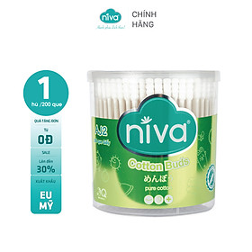 Tăm Bông NIVA Dành Cho Người Lớn Hũ 200 Que Giấy Aj2