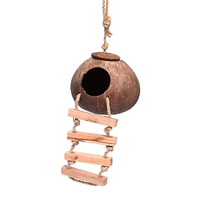 Hanging Bird Houses with Ladder Garden Bird Cage for Budgies Canary Lovebird