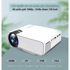 Hình ảnh Máy chiếu YG-400 PLUS LED PROJECTOR - Độ phân giải 1080x720P màn hình 138 inch - Phiên bản mới 2021