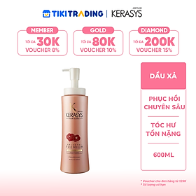 Dầu xả Aekyung Kerasys Oriental Premium Red Camellia EX Intensive Repair Conditioner (Dưỡng tóc chắc khỏe - Dành cho tóc hư tổn nặng) 600 ml