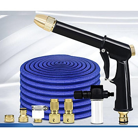 Vòi nước vòi phun nước rửa xe tưới cây tăng áp thông minh + bộ dây bơm nước cao cấp TLG loại 7.5m (dãn nở 22m) 206733-1