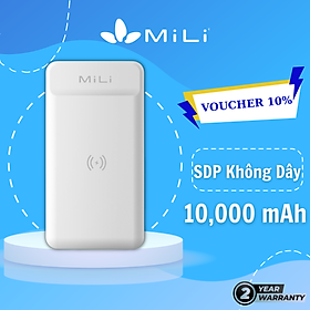 Mua Sạc dự phòng MiLi tích hợp sạc không dây Power Magic IV 10 000mAh/3.7V - HB-G12WE - Hàng Chính Hãng