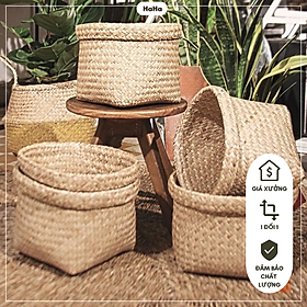 Mua Thúng cói Decor - Giỏ Cói Trồng cây GCD02