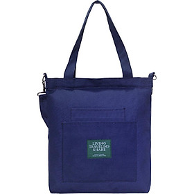 Túi Vải Tote Living 3 Ngăn Xanh Dương