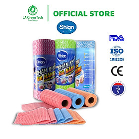 Mua Khăn cuộn khô đa năng SHIAN dai  bền chắc  tiện dụng  lau đồ dùng bếp  vệ sinh nhà cửa - Cuộn 50 tờ