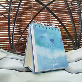 Sổ Kế Hoạch Lò Xo 100 Ngày - 100 Days Daily Planner Notebooks - Đại Dương (10.6 x 12.4 cm)