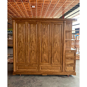 Mua Tủ quần áo gỗ Hương xám ngang 2 M2 (FREESHIP 30-50 KM)