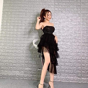 Đầm dự tiệc cúp kết chuỗi cườm TRIPBLE T DRESS - Size M/L -MS135V