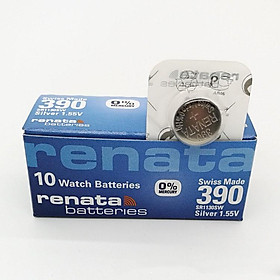 Pin đồng hồ Thụy Sỹ RENATA 390 / SR1130SW silver bạc Made in Swiss (Loại tốt - Giá 1 viên)