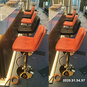 Mua Ghế cao ngồi quầy bar điều chỉnh độ cao Ghế bar nệm 2 lớp giả da nhập khẩu CB2283-P