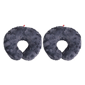 Combo 02 Gối Cổ Thivi Màu Trơn 15 - Xám Chuột